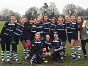 Kent girls U15s rugby team photo