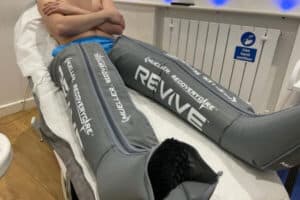 leg compression therapy for lymphatic drainage at cryojuvenate sevenoaks