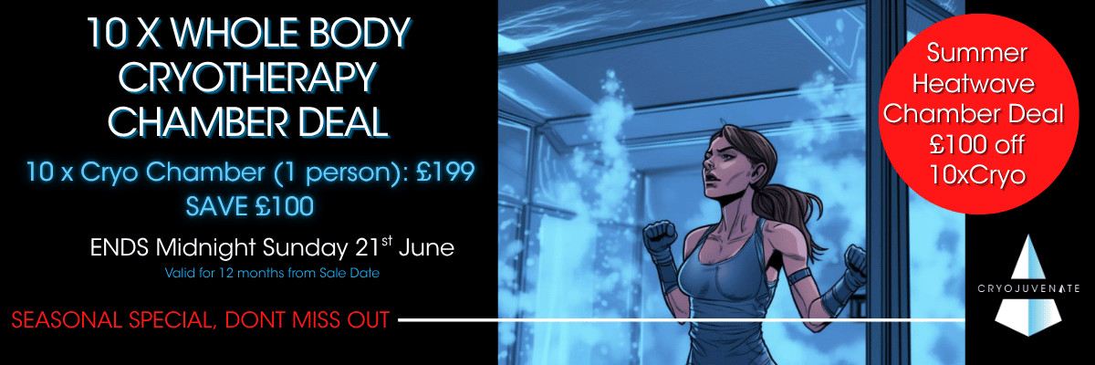 June26 10x Chamber Deal whole body cryotherapy summer deal in sevenoaks