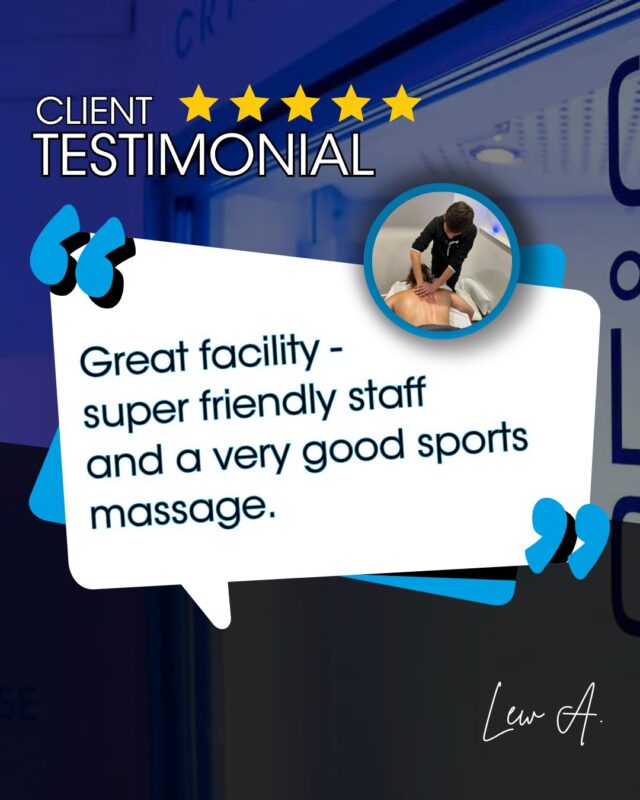 Reviews like this really do make our day. 🥹💙

A huge thank you to Lew for taking the time to share your experience with us.

If you've visited us recently, we'd love to hear how you got on too.
 
Your feedback genuinely helps others feel confident about taking that first step. ✨

#Cryojuvenate #ClientLove #FiveStarReview #Sevenoaks #SportsMassage