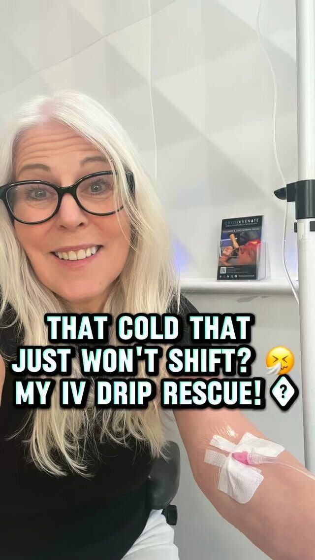 🤧 That cold that just WON’T go away… anyone else?!

Well, I think I need a little TLC! 😂 I’ve had this lingering cold, my sleep hasn’t been great and I’m feeling like I need a bit of a boost.

So today I’ve treated myself to my very own 🌟Skin Glow – Luminosity IV drip! 💉

Here’s what I had:

🍊 Vitamin C (8g) a powerful antioxidant that supports normal immune function and collagen production.

✨ Glutathione (1500mg) often called the master antioxidant, helping protect our cells from oxidative stress and supporting skin health.

I also added a couple of extras:

💛 B Complex: to support energy metabolism and help reduce tiredness when we’re lacking in those important B vitamins.

💜 Magnesium: involved in hundreds of processes in the body, including normal muscle and nervous system function.

Sometimes it’s just nice to take a little time out and do something for yourself! ❤️

✨ A LITTLE TREAT FROM ME! ✨

I’m offering 10% OFF ALL IV DRIPS until 20th November! 🥰

Just use code IVDRIP10 when booking.

Whether you fancy a bit of skin-loving TLC or simply want to top up on some of those all-important vitamins, we’d love to see you!

Now, tell me… is anyone else struggling to shake off this awful lingering cold? 🙋‍♀️

#CryojuvenateUK #ivdrip #IVVitaminTherapy #Sevenoaks #SkinGlow