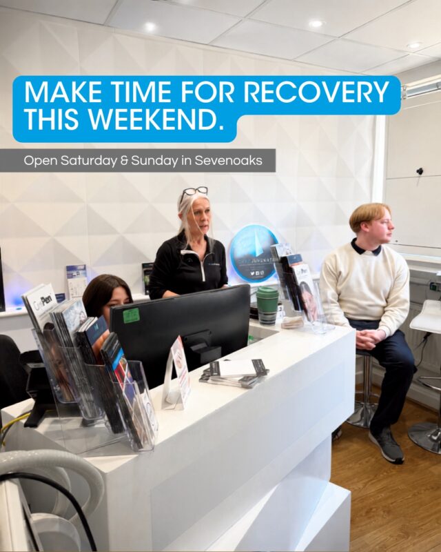 Weekdays have a habit of disappearing, don't they? 😅

Work. 
School runs. 
Training. 
Appointments. 

That one job you were definitely going to do on Tuesday...

So here's your reminder that we're here at the weekend too. 💙

Cryojuvenate is currently open:

Saturday: 8:00am–4:00pm
 Sunday: 8:00am–3:00pm

Whether your weekend reset means Cryotherapy, Massage, Compression or simply finally making time for that appointment you've been putting off, we'd love to see you.

Link in bio.

#Cryojuvenate #Sevenoaks #KentWellness #WeekendWellness #SevenoaksBusiness