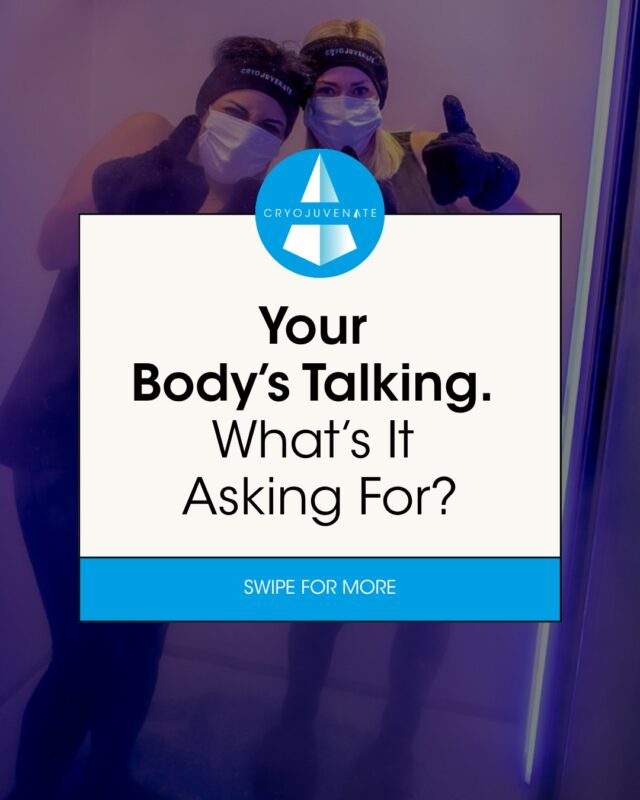 Some days your body whispers. Other days it’s VERY good at making its point. 😅💪

The important bit? Recovery doesn’t have to look exactly the same every time.

A few minutes in the Cryo chamber, some targeted cold therapy, or a proper Sports Massage can all have very different places in your routine.

And if you haven’t got a clue which one to choose? Ask us! 💙 That’s what we’re here for.

Link in bio.

#Cryojuvenate #Sevenoaks #SportsRecovery #Cryotherapy #cryochamber