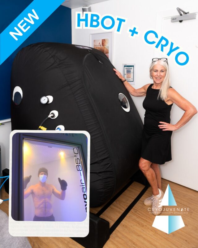 Sometimes the best results come from combining the right treatments. 💙

That's why we're so excited to introduce our brand-new Freeze & Breath Duo. 💨❄️

It starts with a relaxing session in our newly upgraded, easy-access Hyperbaric Oxygen Chamber, where you simply sit back, breathe and let the oxygen do the hard work.

Then it's time for Whole Body Cryotherapy - a quick blast of cold that's become a firm favourite with so many of our clients.

Together, they're designed to support recovery, reduce inflammation and leave you feeling refreshed from head to toe.

✨ Launch Offer
 HBOT + Whole Body Cryotherapy
 Only £99 (Save £26)

Available until 31st August.

If you've been curious about trying both treatments, this is the perfect opportunity.

Head over to our bio to book your Freeze & Breath Duo. 💙
 
Link in bio.

#Cryojuvenate #HBOT #WholeBodyCryotherapy #Sevenoaks #Recovery